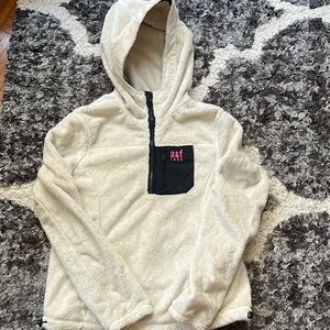 Abercromie & Fitch fleece quarter-zip with hood